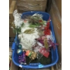 Image 1 : Large Tote of Household Goods & Holiday Decor