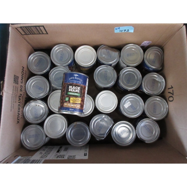 24 Dented Cans of Dunya Harvest Black Beans