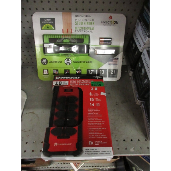 Professional Stud Finder & Heavy Duty Power Strip 
