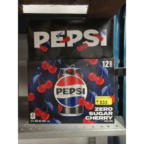 4 Cases of Pepsi Zero Sugar Cherry Cola