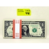 Image 1 : 50 x $1 USD Uncirculated Sequential Numbered Bundle 