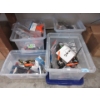 Image 1 : 4 Totes of Assorted New and Used Drone Parts