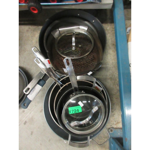 8 Assorted Pots and Pans - Preowned
