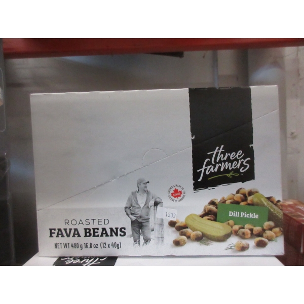 6 Boxes of Three Farmers Roasted Fava Beans