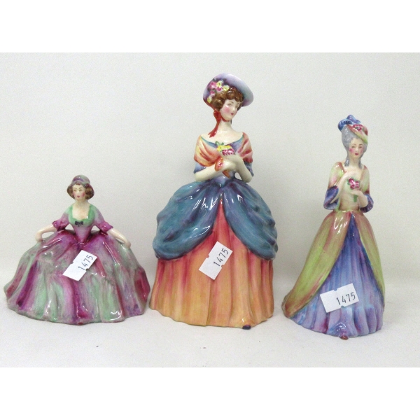 3 Vintage Rosina English Bone China Figurines