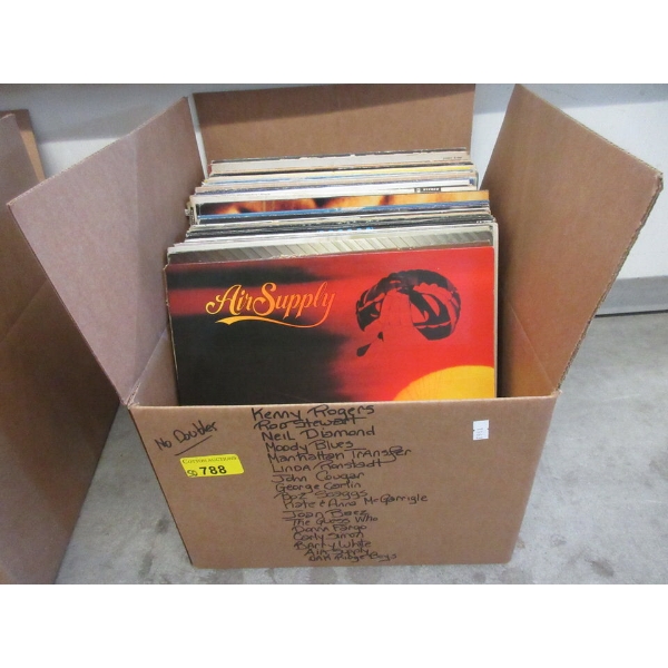 50 Vintage Vinyl LP Records - Majority are 1970s