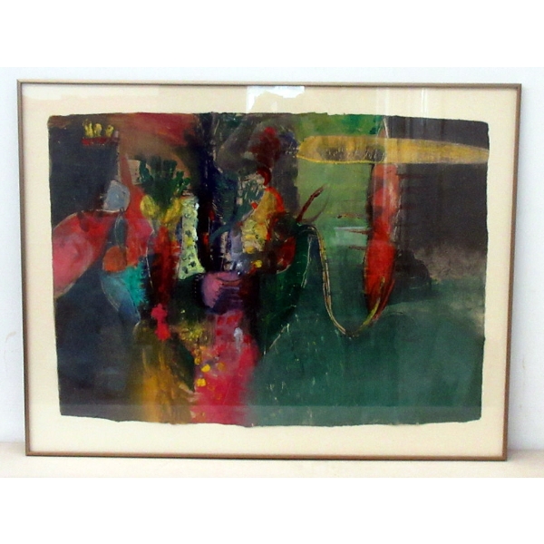 Doug Biden "Botanic Apparatus" Lithograph/Monotype on Paper