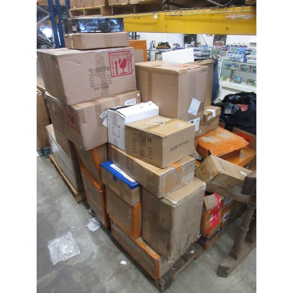 Skid of Boxed Light Fixtures - Customer Returns 