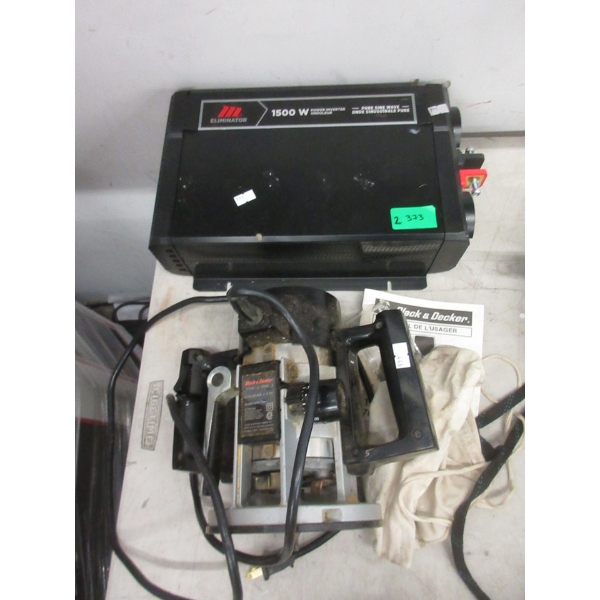 Eliminator 1500W Inverter & Black & Decker Router