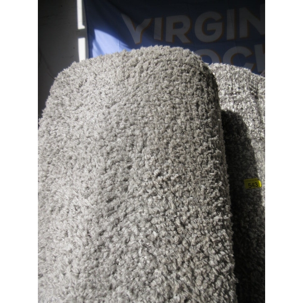 8' x 10' Light Grey Shag Area Carpet