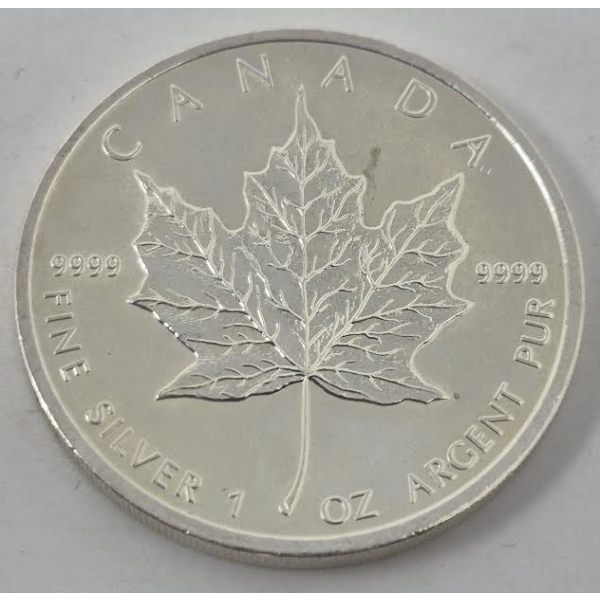 1 Oz .9999 Silver 2009 Canada Maple Leaf Coin