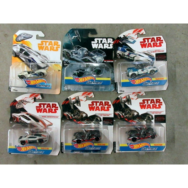 6 Hot Wheels 2016/17 Star Wars Carships
