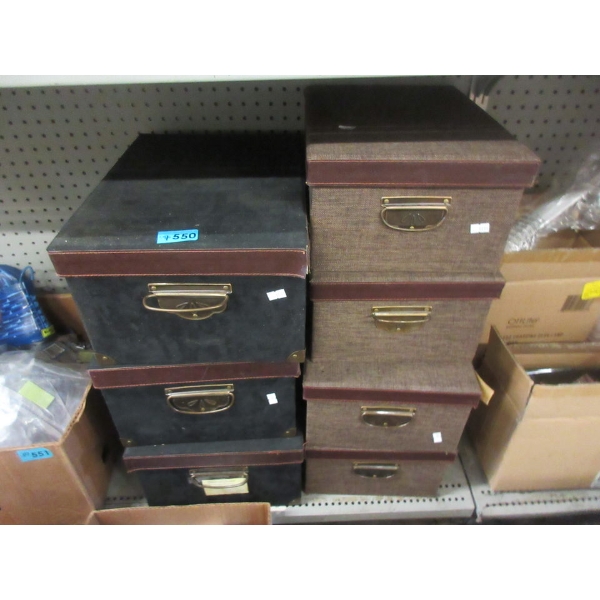 7 Preowned Storage Boxes - As Is