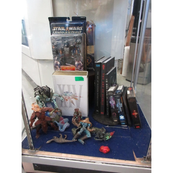 Shelf Lot of Gaming and Sci-Fi Items