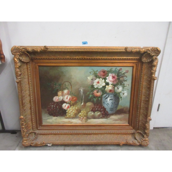 Large John Jackson Oil on Canvas Painting
