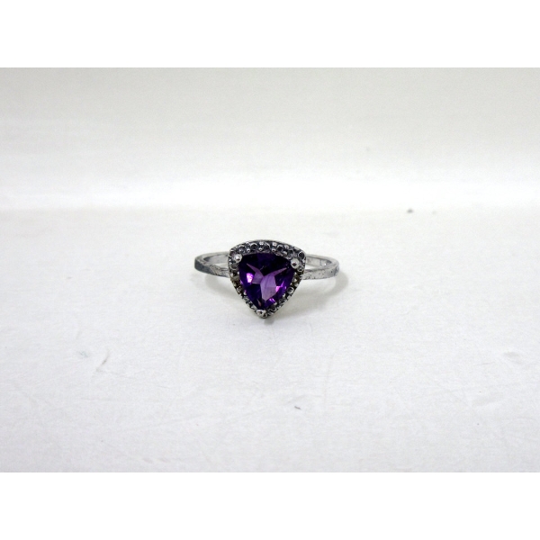 New Purple Amethyst & Diamond Ring