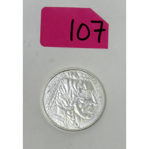 1 Oz .999 Silver 2-Sided Art Round 