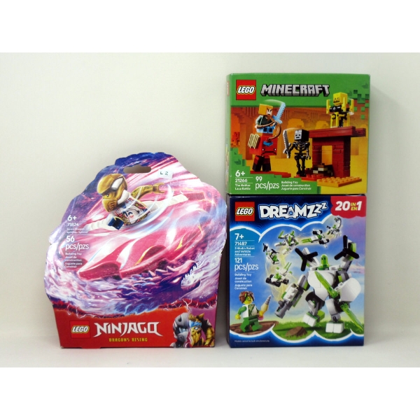 3 New LEGO Building Toy Sets - Age 6+ & 7+