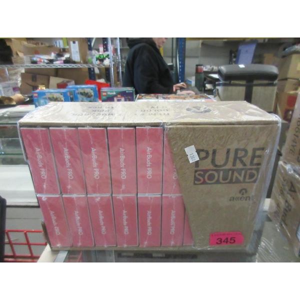 Case of 18 New Pure Sound AirBuds PRO - Pink