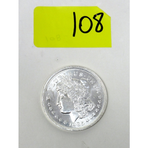 Vintage 1 Oz .999 Silver 1985 E.Pluribus.Unum Round 