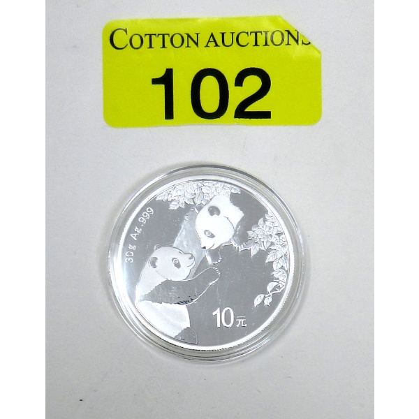 30 Gram .999 Silver 2023 China Panda Coin 
