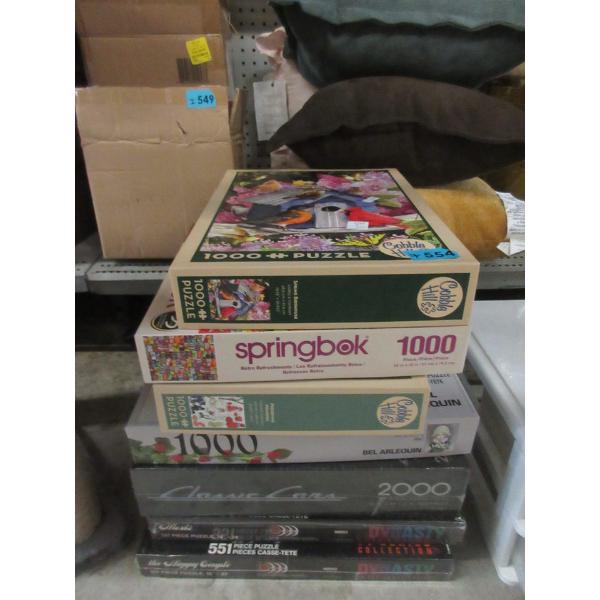7 Assorted 1000 & 2000 Piece Puzzles