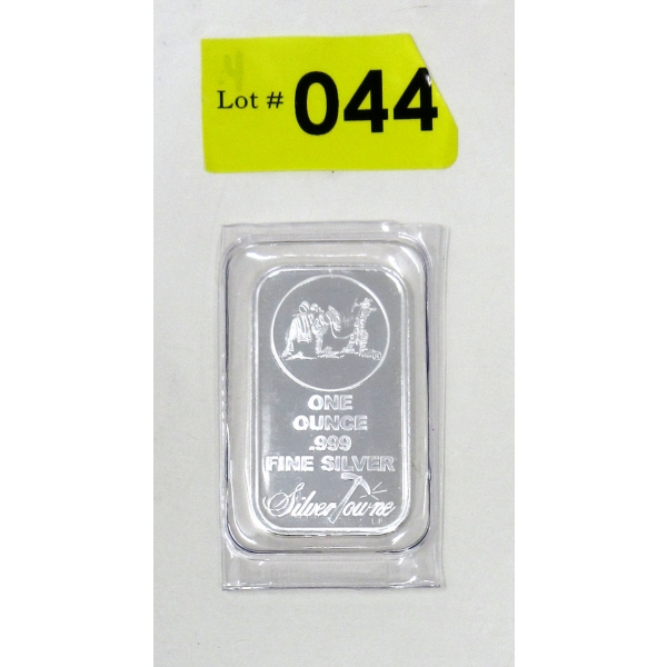 1 Oz .999 Silver Miner Mule SilverTowne Bar 