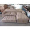 Image 1 : Beige Fabric Section Sofa Bed with Storage Chaise