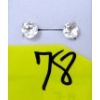 Image 1 : New 14 KT White Gold 1.1 CT Cubic Zirconia Earrings