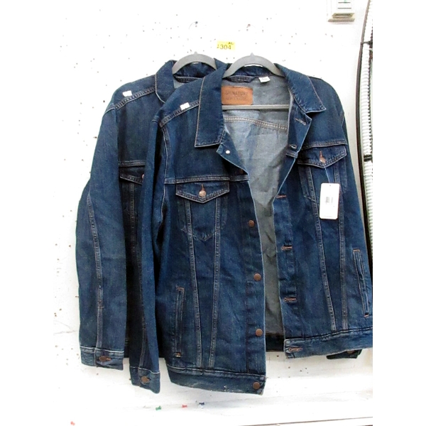 2 New Signature Levi Strauss Denim Jackets