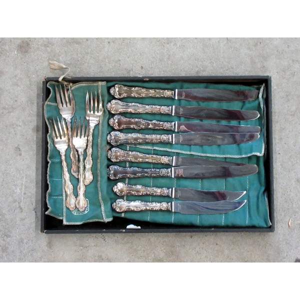 11 Vintage Birks Regency Plate Flatware Pieces