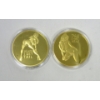 Image 2 : 5 x Gold Clad NUDE Girl Art Rounds