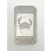 Image 1 : 1 Oz .999+ Silver Cancer Zodiac Bar 