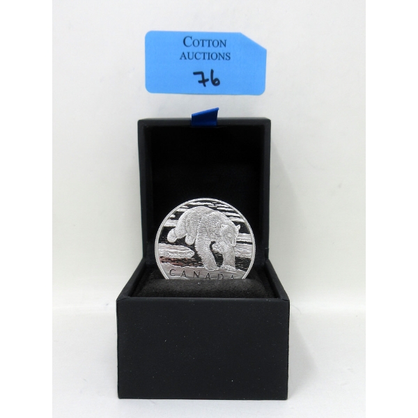 15.87 Gram .9999 Silver Polar Bear $50 Coin 