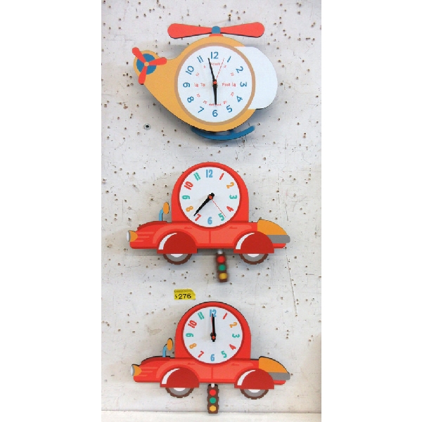 3 New Children's Wall Clocks - Moving Pendulums