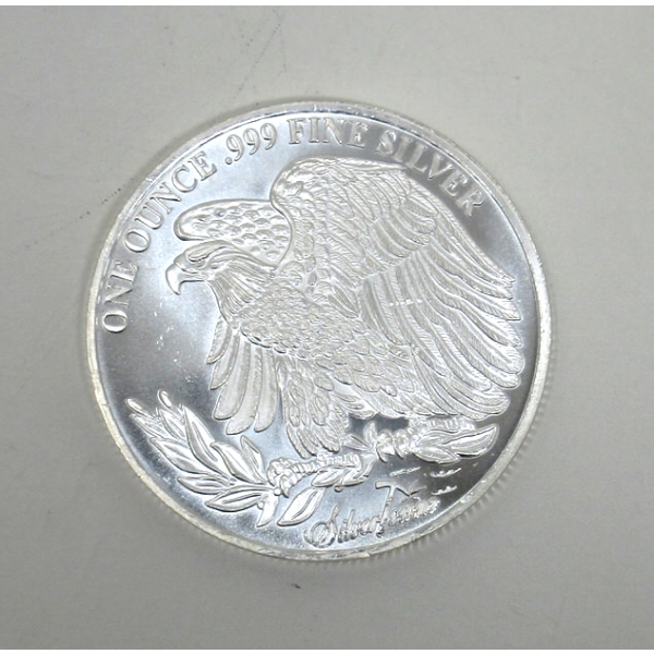1 Oz .999 Silver Saint Gaudens Round 