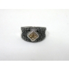 Image 6 : Three .925 Sterling Silver Crystal Gemstone Rings