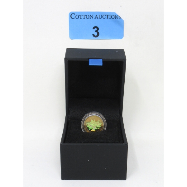 RARE 1/10 Oz .99999 Fine Gold 2020 Hologram Maple Leaf Coin 