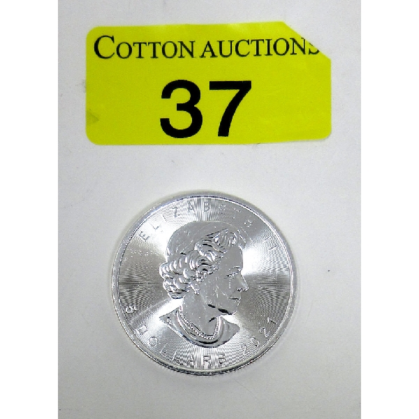 1 Oz .9999 Silver 2021 Maple Leaf Coin 