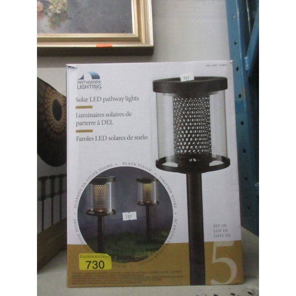 5 Pack of Solar LED Pathway Lights 