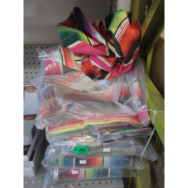 9 New Packs of 4 Mexican Style Table Runners