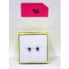 Image 2 : New 1/4 CT Black Diamond Sterling Silver Earrings