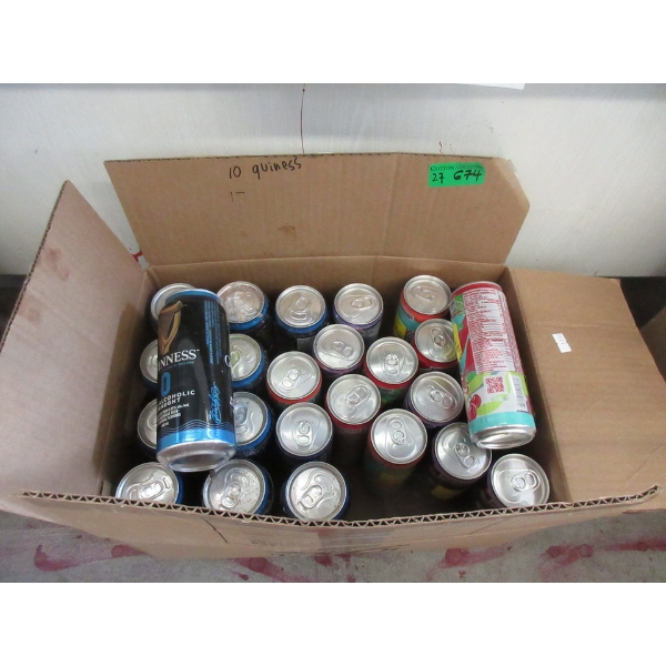 27 Cans of Alani Beverage & Guinness No Alcohol Beer