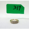 Image 1 : 14 KT Gold .30 Carat Diamond Band Ring - Size 6
