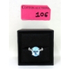 Image 3 : New Blue Topaz & Diamond Ring