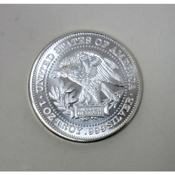 1 Oz .999 Silver Eagle/Silver Trade Unit Round 