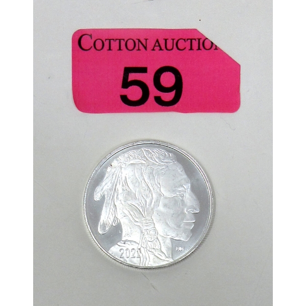 1 Oz .999 Silver 2022 Indigenous/Buffalo Round 