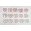 Image 1 : 15 Polished Rose Quartz Gemstone Hearts