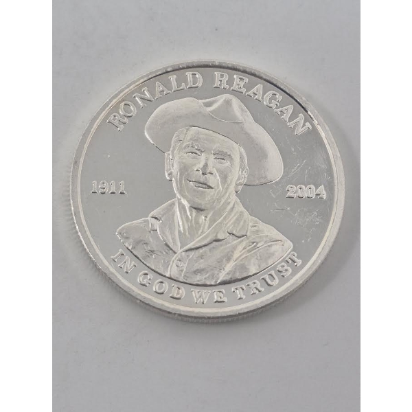 1 Oz .999 Silver 2004 Ronald Regan Round