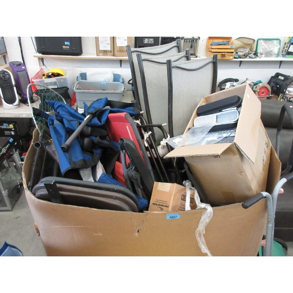 Skid of Assorted Storage Locker Goods